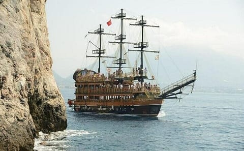 Antalya Pirate Boat Tour with Foam Party and Transfers