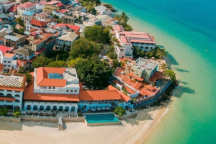 Zanzibar Stone Town Tour The Rock Restaurant Kae Funk Sunset Beach