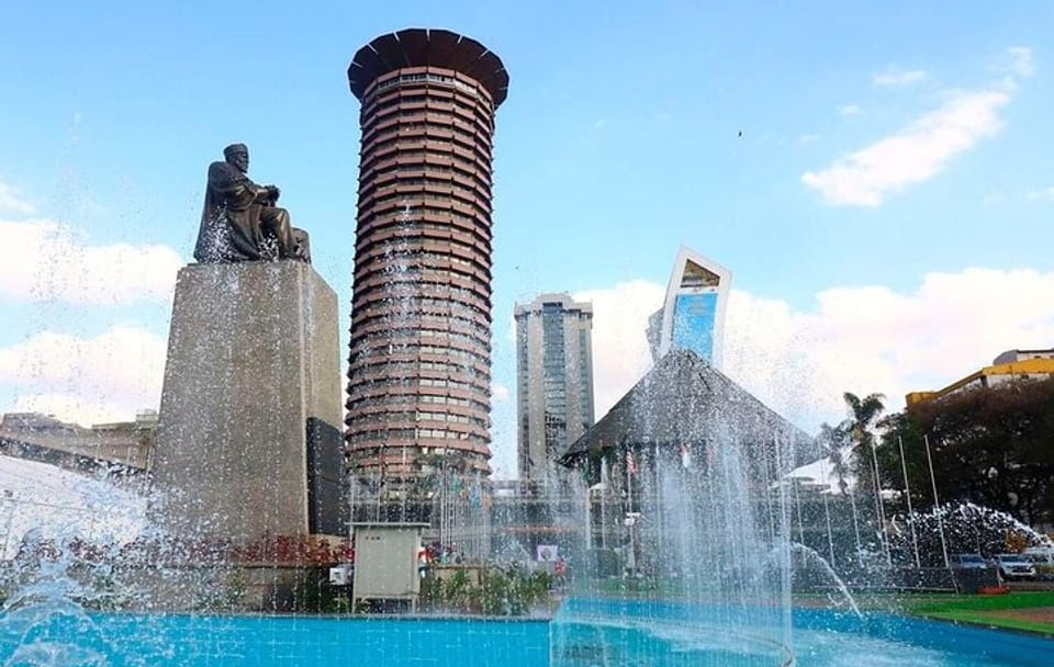 Nairobi Karen Blixen Giraffe Center Kobe Beads and KICC Tower