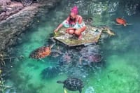 Zanzibar Salaam Cave Swimming and Feeding Sea Turtle in Kizimkazi 1