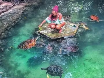 Cave Swimming and Sea Turtle Feeding in Kizimkazi, Tanzania
