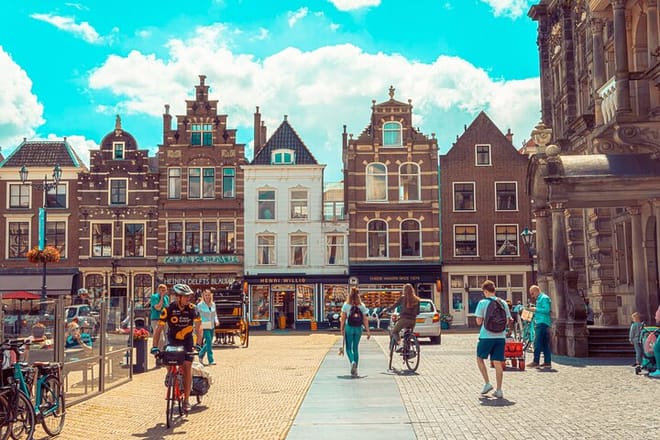 Central Square of the gorgeous city of Delft