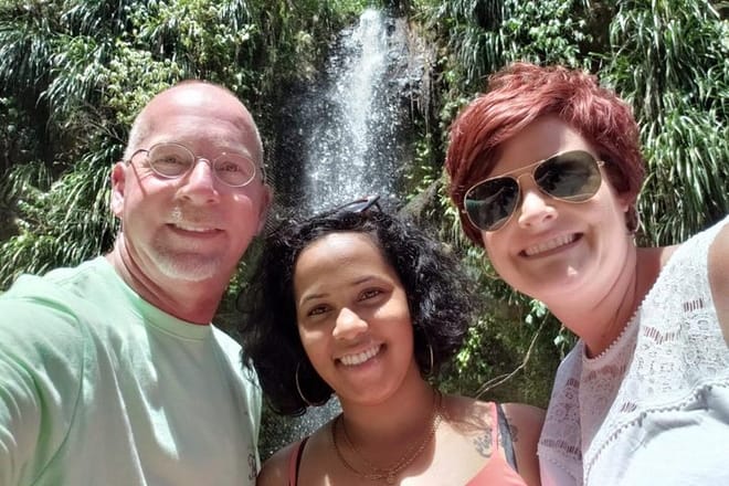Tour guide Naomie keeps herself and her clients happy