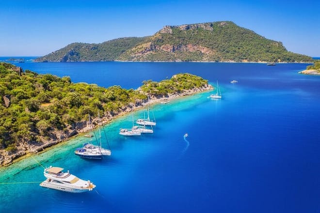 Fethiye 12 Islands Boat Tour with Lunch and Transfers