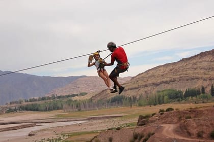 Zipline Adventure from Mendoza in Potrerillos Valley