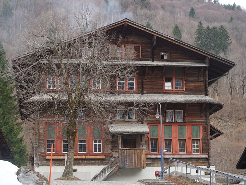 O Grosshaus, uma das grandes casas históricas de Elm.