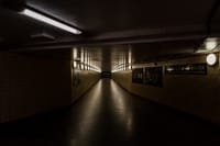 Our tour begins at the Nordbahnhof(node-ban-houf) underground station, a place where time seems to have stood still. It preserves its appearance from the last century as a kind of memorial.
