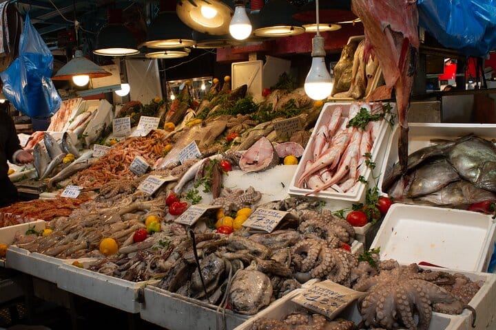 Fish stalls in the market
