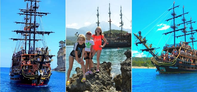 Pirate Boat Tour on the Beautiful Bays of Kemer
