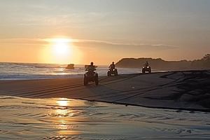 Bali ATV Ride black sand beach Bali quad sunset tour