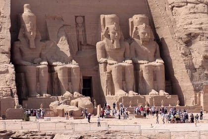 The Temples of Abu Simbel by Plane from Aswan