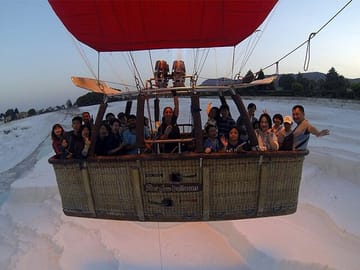 Hot Air Balloon Flight Over Pamukkale's Travertine Terraces
