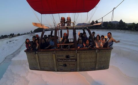 Hot Air Balloon Flight Over Pamukkale's Travertine Terraces