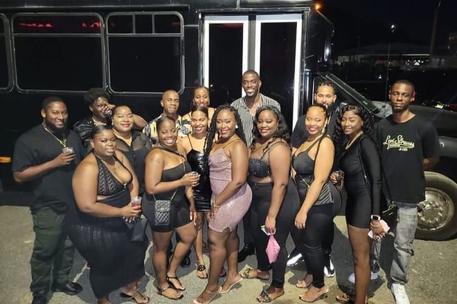 St. Maarten Private VIP Party Bus Rental up to 25 Guests