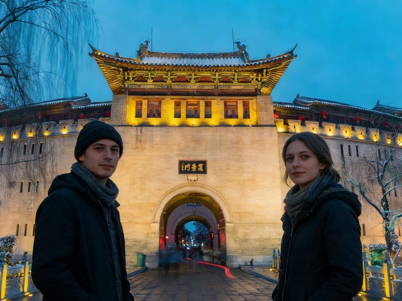 luoyang lijingmen old town walking night tour& local dinner
