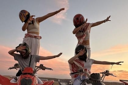 Marrakech: Agafay Desert Quad Biking, Camel Ride & Dinner Show