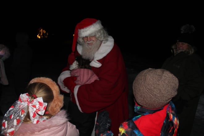 Santa visit in his secret place 4