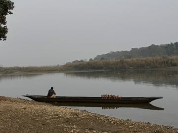 Canoeing at Rapti River