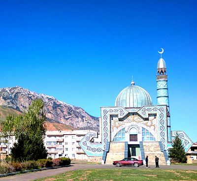 Naryn town Blue mosque, Kyrgyzstan