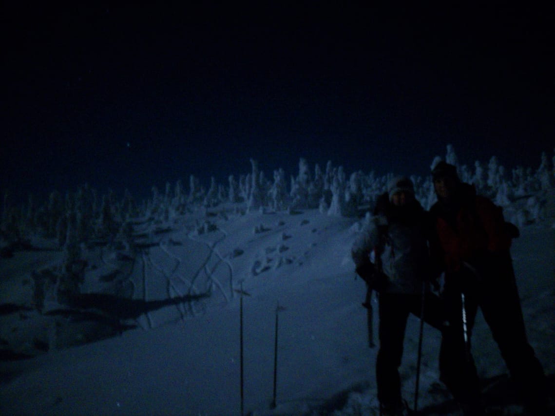 Snowshoeing Under the Auroras 8