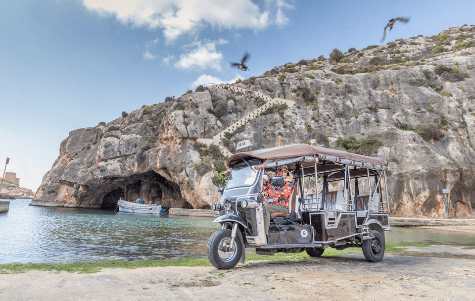 Full-Day Tuk-Tuk Tour of Gozo with Comino Mini Cruise