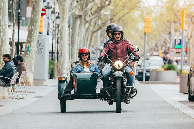 Half Day Barcelona Tour on Sidecar Motorcycle