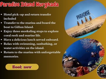 Hurghada Paradise Island Snorkeling Boat Trip