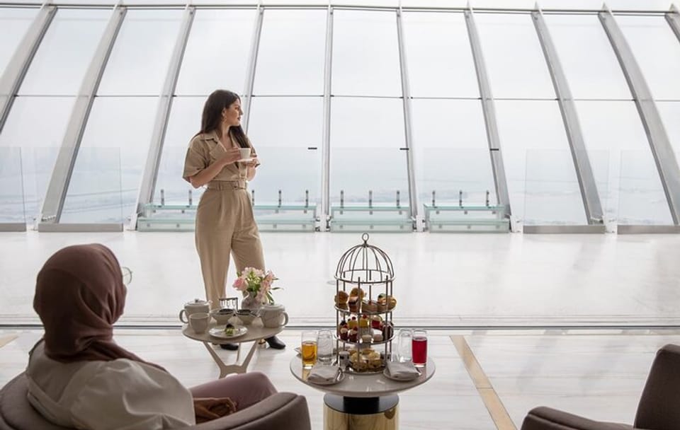 Coffee at The View at The Palm, Dubai –Observatory Deck, Level 52
