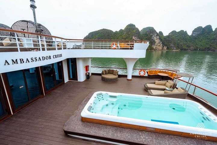 Ambassador Cruise- Luxury Day Trip From Halong Harbor with PICKUP