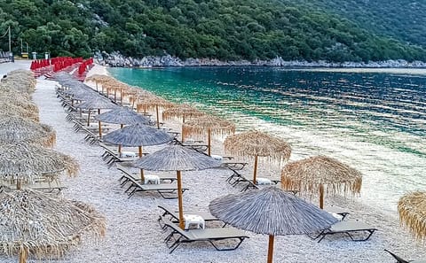 Explore Captain Corelli Beach and Caves in Chaliotata