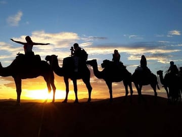 welcome in Ouarzazate and sunset
