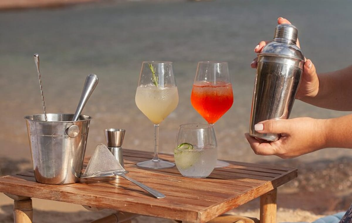 Greek Cocktails on a Secluded Beach