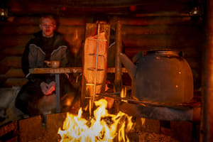 3 Course Finnish Salmon Dinner in the Hut