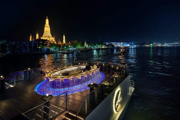 Bangkok: Saffron Chao Phraya River Dinner Cruise optioned Hotel Transfer