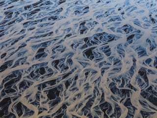 patterns of the river deltas