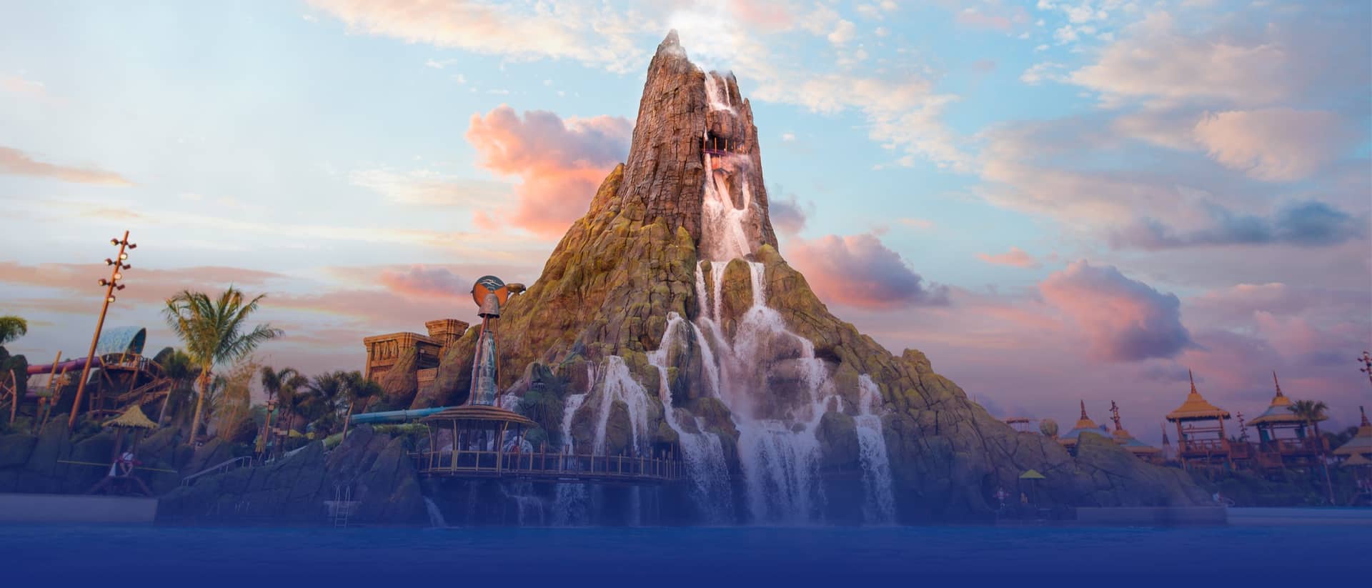 Krakatau volcano at Universal Volcano Bay