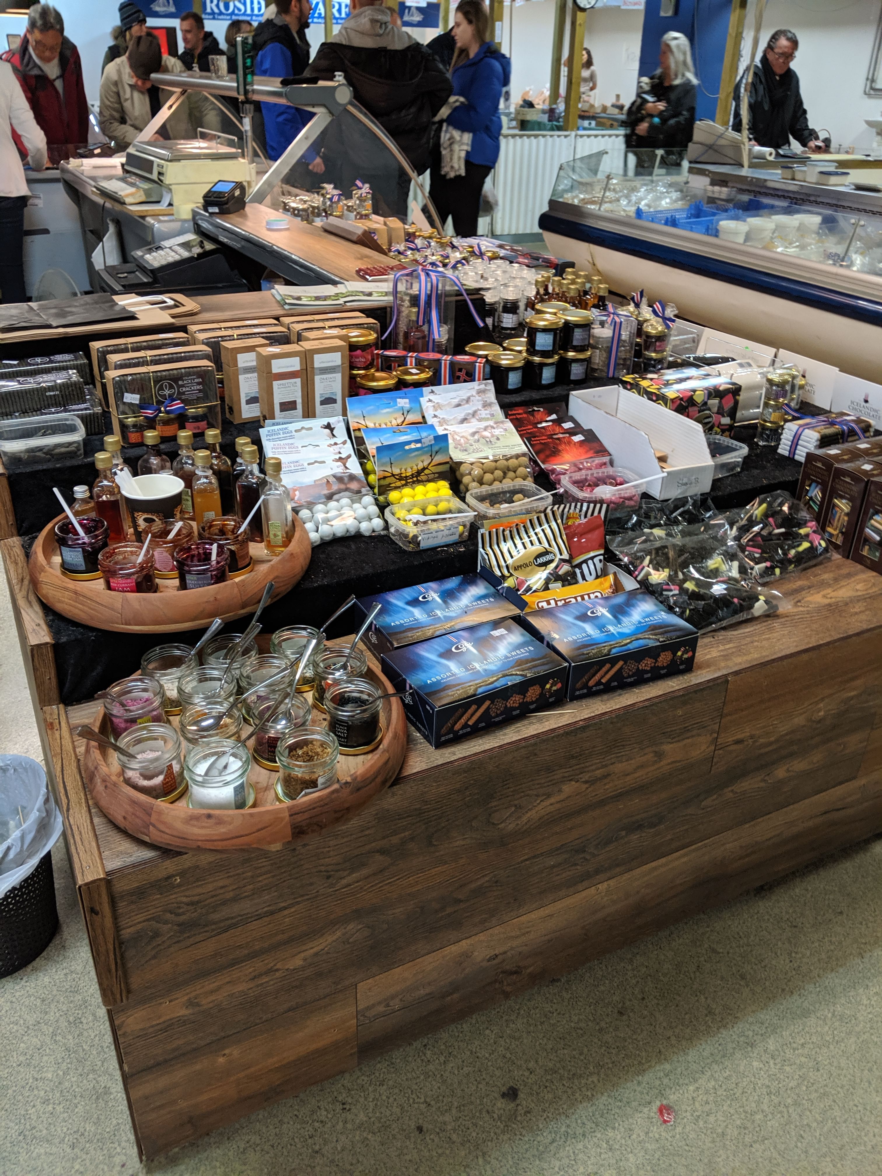 A selection of Icelandic candy and chocolates.
