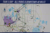 48 miles over all Theme Parks &amp; Downtown