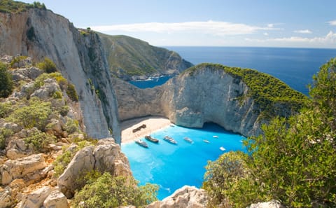Zante Daily Boat Tour from Poros Port to Navagio Beach