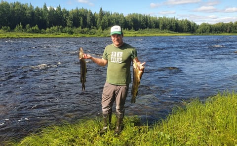 Summer Fishing Tour on Lake Kemijärvi in Finland