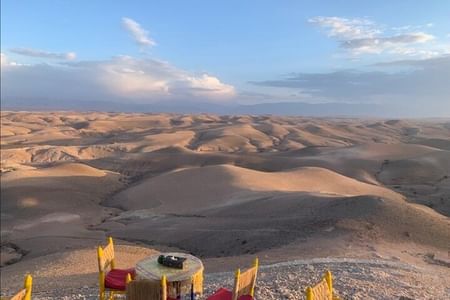 Agafay Desert, Sunset, Camel Ride And Diner