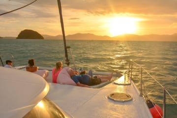 Coral Yacht Boat Tour to Coral Island with Sunset