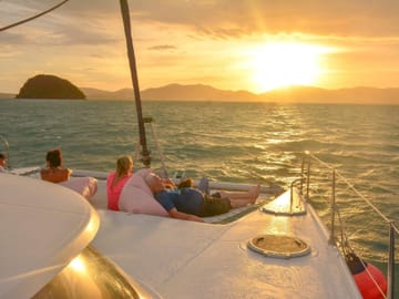 Coral Yacht Boat Tour to Coral Island with Sunset
