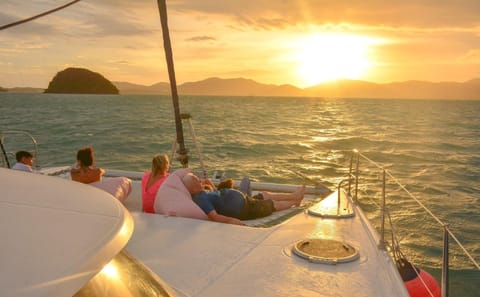 Coral Yacht Boat Tour to Coral Island with Sunset