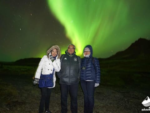 Northern lights during 4 day tour Iceland