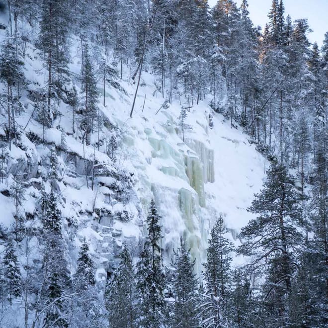 Insider Korouoma Frozen Waterfalls