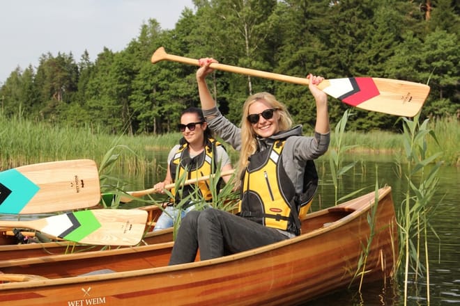 Crystal Waters - premium canoeing tour in Zemaitija national park Lithuania