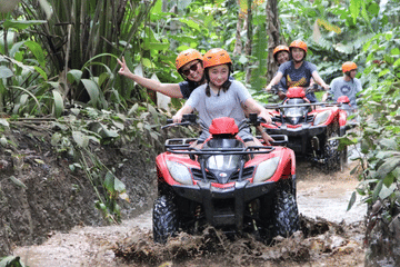 ATV Adventure Tour in Ubud with Temple and Waterfall Visits