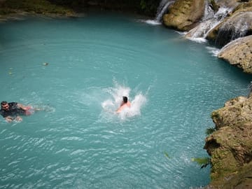 Swimming at the Blue Hole