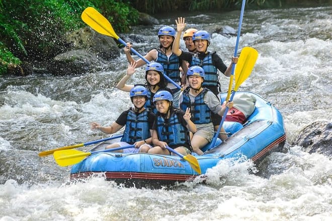 Ubud Ayung Water Rafting included Lunch and Transfer